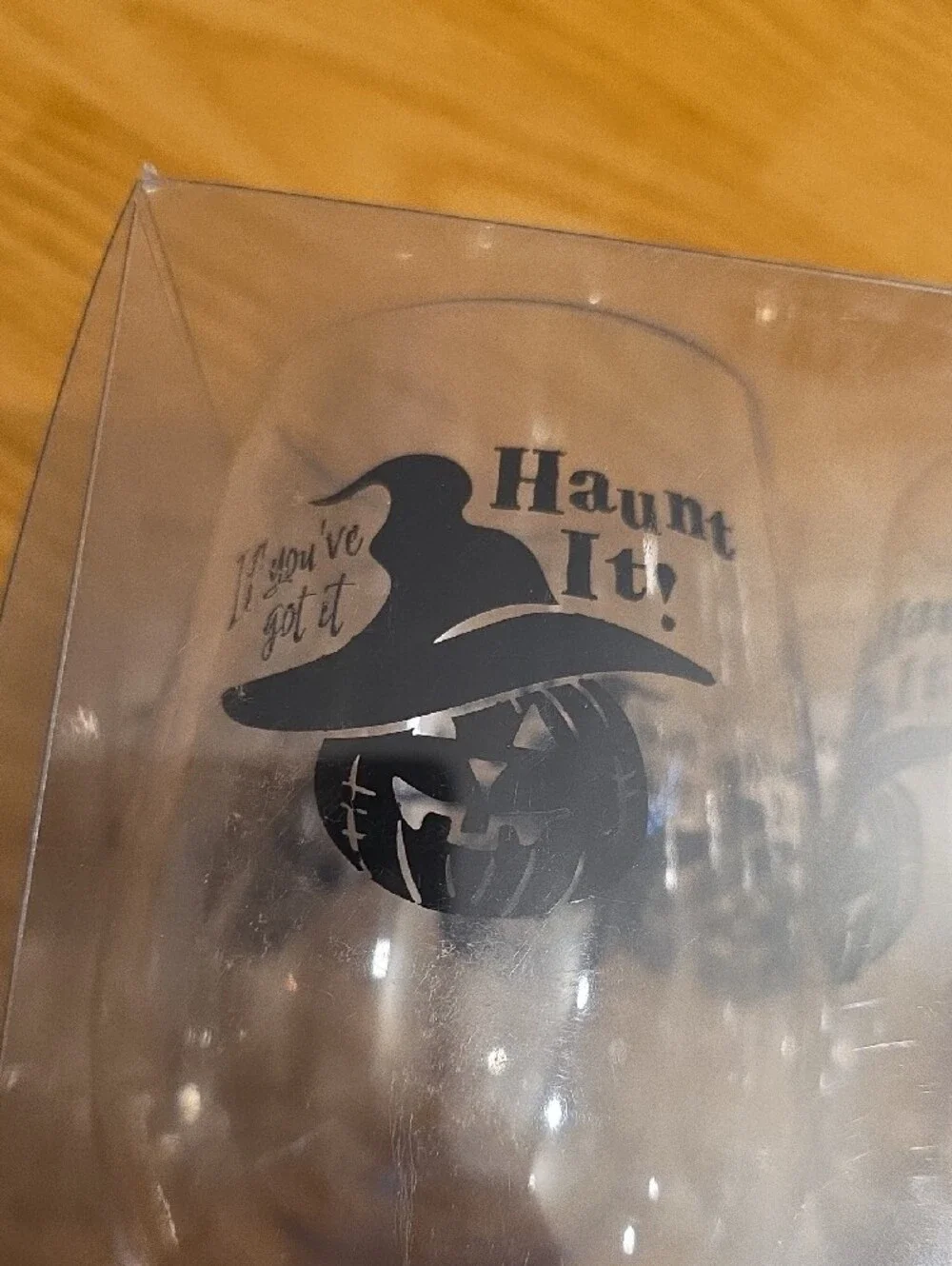 Goblin & Ghoul Clear Halloween Party Cups - Ghost & Moon Design (6 Pack) 2 Sets